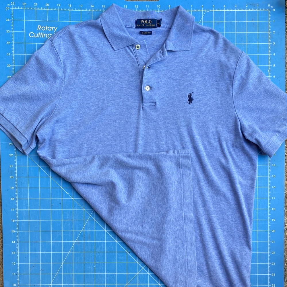 Polo by Ralph Lauren Men's Light Blue Polo Shirt